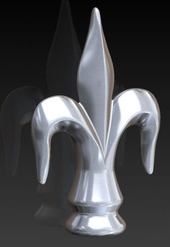 Fleur-de-lis finial by Classic Garden Elements