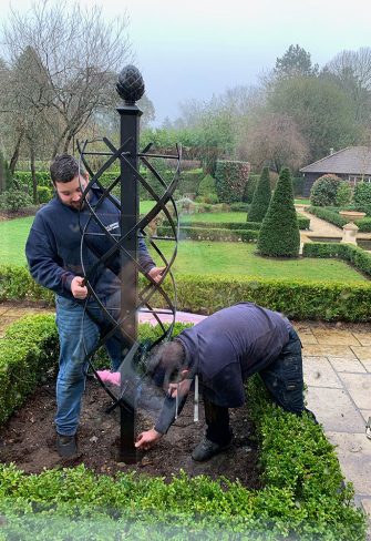 Installing the Charleston Rose Obelisk by Classic Garden Elements