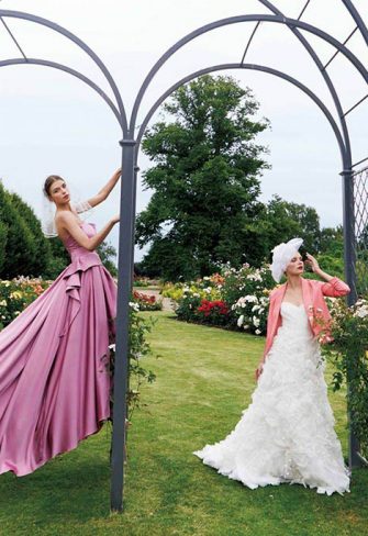 The Speke Hall Wedding Metal Arch – Triple Arch with Railing Panels by Classic Garden Elements with two models