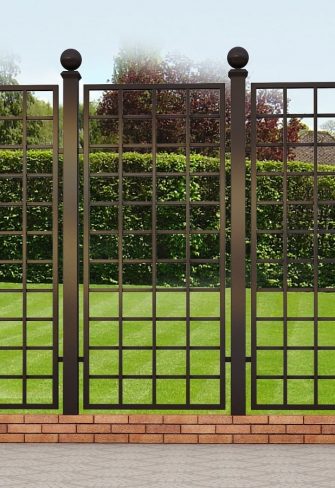 Exclusive metal railing panels in Bauhaus style, by Classic Garden Elements