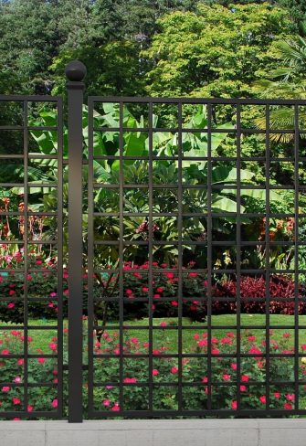 Bauhaus Metal Railing Panels by Classic Garden Elements