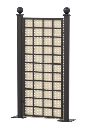 Single privacy screen Gropius GSZ-K 2xR22-R with panel in colour combination