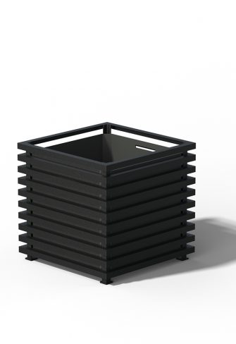 The Large Ibiza Planter by Classic Garden Elements in RAL 9005 Jet black