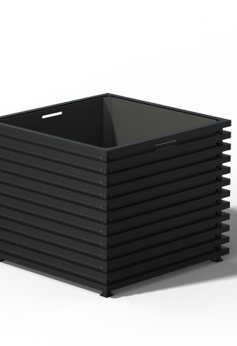 The Ibiza Park Planter by Classic Garden Elements in RAL 9005 Jet black