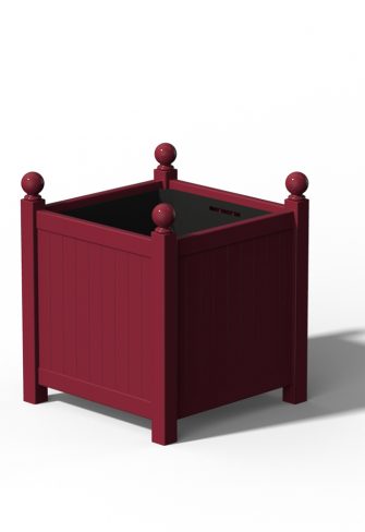 The Large Planter Versailles by Classic Garden Elements, RAL 3005 Wine red