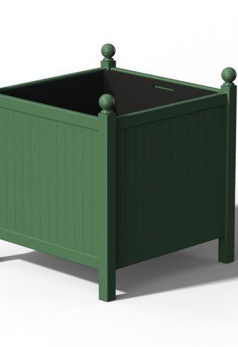 The Large Versailles Planter Park by Classic Garden Elements, RAL 6000 Patina green