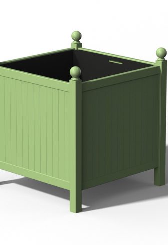 The Large Versailles Planter Park by Classic Garden Elements, RAL 6021 Pale green