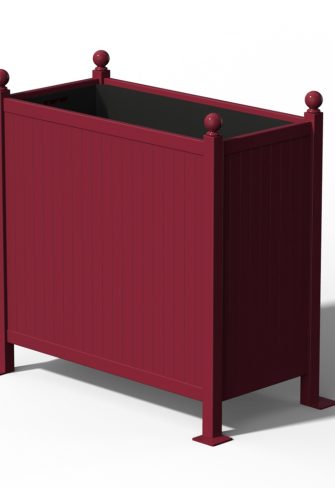 The Planter Room Divider by Classic Garden Elements, RAL 3005 Wine red