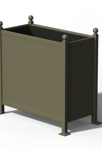 The Planter Room Divider by Classic Garden Elements, RAL 7034 Yellow grey