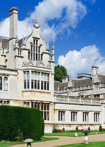 Exterior view of Rushton Hall, England