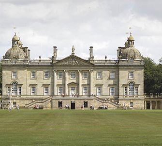 Exterior view of Houghton Hall in Norfolk, England