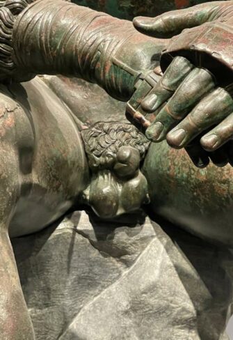 Boxer at Rest – Representation of Phallus and Scrotum © Classic Garden Elements