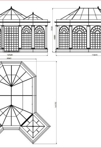 Old Greenhouse Orangery blueprint