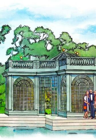 Old Greenhouse Orangery water Illustration