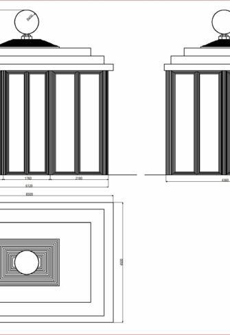 Piscina Palla Pool House blueprint