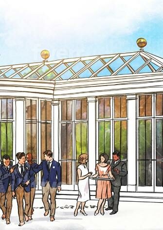 Sunny James Orangery Watercolor Illustration